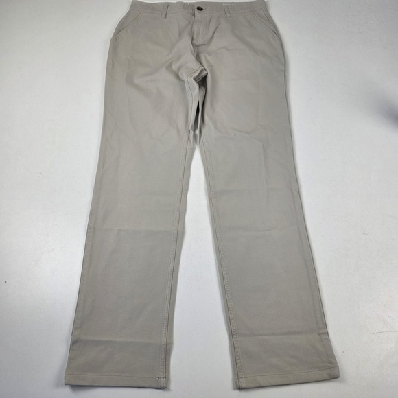 Mugsy Pants Mens 34x34 Beige Khaki Teddys Casual Chino Stretch Pockets Comfort